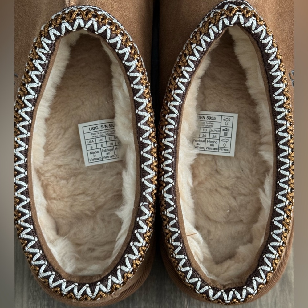 Ugg Tasman Slippers Chestnut Size 8 Brand New! - Picture 13 of 16